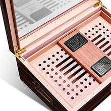 ZYING Leggero Cigar Humidor Valigia - con Pannello Frontale Digitale igrometro Versatile Strong Seal Resistente all'Usura