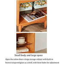 Household items Comodino in Legno massello in Rattan Semplice Armadio, Comodino Semplice, tavolino da Salotto, tavolino Multifunzionale con cassetti, per Ufficio e dormitorio