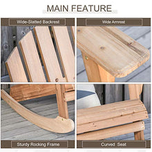 giordano shop Sedia a Dondolo con Braccioli 77x94x97 cm in Legno