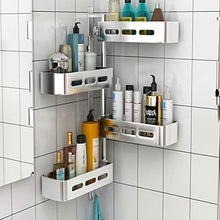 DZHTWSRYGR Bathroom Corner Shelf Bathroom Shelves, Bathroom Wall-Mounted Perforation-Free Storage Rack