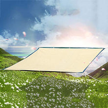 MAHFEI- Rete Parasole, Resistente allo Strappo Telone Occhiellato Anti UV con Occhielli Coperture per Serra di Piante per Pergola Piscina O Nuoto (Color : Beige, Size : 4x12m)