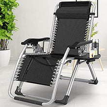 CJY-mirror Sedie a Sdraio Sedia reclinabile Pieghevole Zero Gravity Lounge Chair Oversize, Sedie a Sdraio Cuscino in Cotone per Giardino Patio Esterno Lettini Prendisole Letto Reclinabile