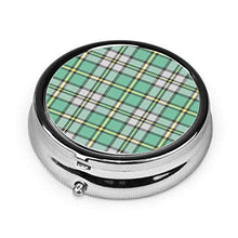 Scatola rotonda per medicina portatile, mini portapillole in metallo, dispenser per pillole tascabili, borsa da viaggio, idea regalo