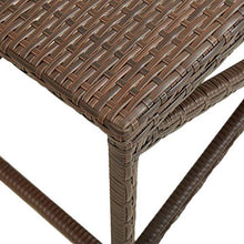 FAMIROSA Panchina da Giardino 120 cm in Polyrattan Marrone