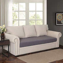 JTWEB Copriseduta Divano Elasticizzato Copri Cuscini Divano 1/2/3 Posti Universale Super Morbido (Grigio, 1 Posto)