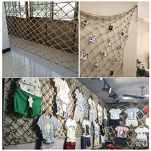 MFLASMF Rete di Sicurezza Protezione per Balcone Rete in Corda di Canapa Multifunzionale, Rete di Sicurezza per bracciolo per Bambini, Balcone per Scale Rete anticaduta per Appendere Vesti