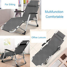 YVX Outdoor Patio Chairs Patio Lounge Chair Backrest 5 Tilt Reclining Chair Adjustable with Removable headrest Deck Deck Deck Max.200kg