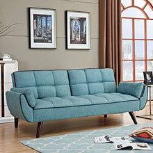 Stilprojectstore Divano Letto Clic Clac in Tessuto Imbottito e Legno - Erika