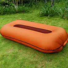 WDFDZSW Giardino Gonfiabile Mobili da Giardino Impermeabile Sacchetto Divano all'aperto Pieghevole Divano Pigro Divano Portatile Tempo Libero (Color : Orange)