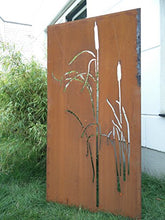 Ispirazione del giardino in ruggine naturale.