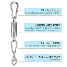 Amaca Hanging kit, Swing Spring Hook 600lb Capacità Heavy Duty Sospensione in acciaio inox per altalene...