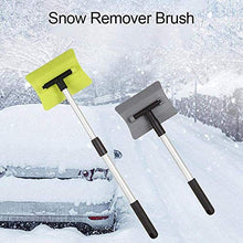 QTWW Pala da Neve Regolabile per Auto 2 Pezzi - Strumento di rimozione efficiente, Pala da Neve da Giardino telescopica Staccabile, Verde