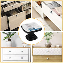 Volpe Pomelli per Porta Set di 4 Pomelli per Mobili Manopole per Cassetti Cucina Armadio Vetro