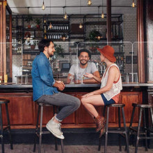 WLHER Protezione per starnuti per contatore, Scudo Acrilico per scrivania, Parete divisoria in plexiglass con Apertura Passa Documenti, per Palestra, Lounge, Bar, Pub, Ristorante,40 * 50cm