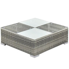 Tidyard Set Divani da Giardino, Set Divano Esterno 32 pz in Polirattan Grigio