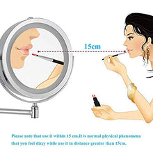 HGXC Specchio per Il Trucco Specchio cosmetico ingranditore 10X a 360 ° Specchio da Bagno Girevole allungabile su Due Lati per Bagno