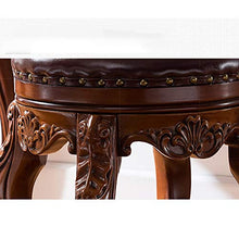 EXCLVEA Sedile per Trucco per Camera da Letto Vanity Sgabello, Trucco Dressing Gambe feci con Rubberwood, Panca Imbottita (Colore, Dimensione : 35x35x48cm)