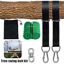 LEERAIN Swing Strap Kit Tracolla Regolabile + Moschettone da 300 lbs + Gancio Swing per un'installazione rapida e semplice di Tree Swing