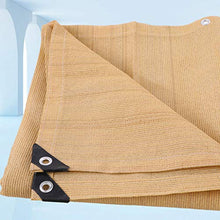 Shade net Beige Crema Solare Rete Curry casa crittografia Ispessimento Balcone Giardino polietilene Isolamento Termico Rete Tenda da Sole Rete