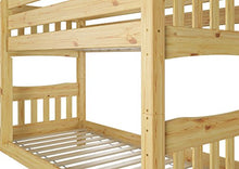 Erst-Holz Letto a Castello 90x200 in Pino divisibile con doghe rigide e nicchia 70cm 60.15-09Ni70
