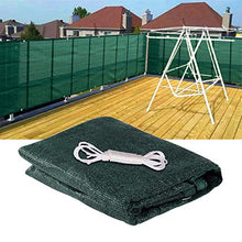 XISENOCI Balkon Sichtschutz, Schatten Nettting Gartenabschirmung Windschutz Zäune Sichtschutz 80% Beschattungsrate mit Seil Einfach zu installieren für Villen, Poolbereich