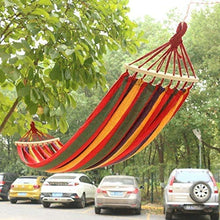 WMYATING Amaca Amaca Portatile Amaca all'aperto Amaca Giardino Sport Casa Viaggi Camping Swing Canvas Stripe Hang Bed Hammock Single People Lazy Sedia