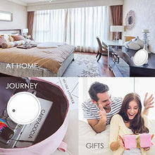 Kasimir Specchio da Trucco con Luce LED Specchio Cosmetico Illuminato Portatile Specchio Makeup Professionale Touch Screen per Trucco Camera da Letto Rasatura e Viaggio - Il Giro, Bianco