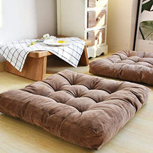 LIUDADA Cuscino per sedia, per interni ed esterni, quadrato, sedia da pranzo, cuscino per sedia da giardino, 55 × 55 cm (arancione)
