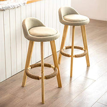 Ljings, comodi cuscini per sedere, sgabello da bar, sgabello da bar per patio, sgabello da cucina moderno con gambe in legno imbottite, altezza 70,1 cm, viola, pelle