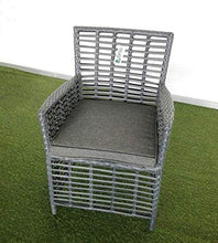 XONE Poltrona Flag Colore Grigio in Alluminio e polyrattan con Cuscino | Dimensioni 60x64x85 cm