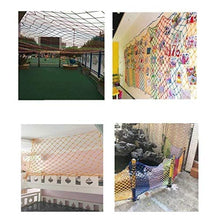 WEIFAN Rete in Corda per decking a Colori, Rete di Sicurezza per Bambini, Altalena per Amaca da Arrampicata per Esterni in Nylon Anti-Caduta Tessuta a Mano e Rete Ecologica