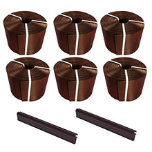 Thermoplast® - Set di 6 strisce protettive per recinzioni, 19 cm x 26 m = 4,94 m2, marrone, 19 cm x 20 pezzi