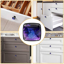 Nebulosa Viola Spazio Pomelli per Porta Set di 4 Pomelli per Mobili Manopole per Cassetti Cucina Armadio Vetro