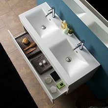 Kiamami Valentina MOBILE DA BAGNO MODERNO GRIGIO DA 120 CM CON DOPPIO LAVABO | SOLE