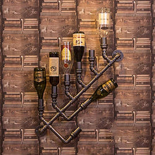MoDi Wine Rack Retro Style Industriale Tubo di Acqua a Parete Vino Rack