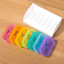 Portapillole Arcobaleno, Portapillole Settimanale per 7 Giorni, con Design A Prova di umidità, per Borsa E Tasche