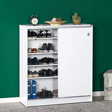 ADORE Diamond Armadio Multiuso, Pannello di truciolato, Bianco, 91x105x37 cm