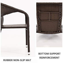 Set di Mobili da Giardino per Esterni, Set di Conversazioni per Sedie in Vimini da 5 Pezzi Include 4 Sedie E 1 Tavolo Set di Mobili Combinati in Rattan per Tutte Le Stagioni