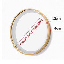BATH Specchio Rotondo a LED Illuminato, Specchio da Bagno a Forma di Mezzaluna Impermeabile a Parete