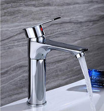 SXJ Rubinetti per Bagno Placcatura Multistrato Monoforo Monocomando per Lavabo, Rubinetto per Lavabo con Acqua Calda E Fredda, Altezza Regolabile