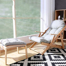 LLSS Recliner Sedia a Sdraio in Legno massello per Il Tempo Libero all'aperto Sedia a Sdraio per Balcone Sedia da Giardino Sedia a gravità Zero Sedia a Sdraio per Esterni Sedi
