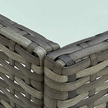 FAMIROSA Set Divani da Giardino 4 pz con Cuscini in Polyrattan Grigio-5787