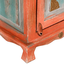 vidaXL Comodino in Legno di Mango Arancione Cassettiera Mobiletto Camera Letto