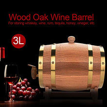 Deror Botte di Vino in Legno di Quercia Vintage per Birra Whisky Rum Port Oak(3L)