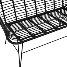 Gartentraum Divano Nero a 2 posti dal Design Moderno - Divano da Giardino Koa