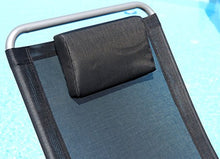 Sedia a Sdraio Dondolo Regolabile con Tessuto plastico Traspirante e Cuscino Kreta-Nero di AS-S, Colore:Nero
