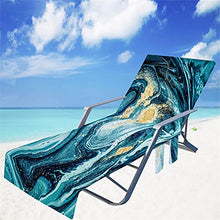 Sdfsa - Coprisedia da spiaggia per chaise longue con tasche laterali per piscina, sdraio, prendisole, vacanza