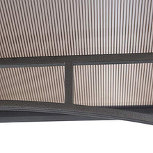 Gazebo da Giardino per Barbecue 240x150x250 cm con Tettuccio in Policarbonato Nero