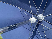 MLI Ombrellone Blu a 8 Stecche MS1B da Giardino o Spiaggia da 220 cm, Poliestere, Orientabile