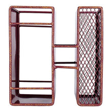 TOOARTS Portabottiglie Decorativo da Tavolo Robusto espositore in Materiale di Ferro e portaoggetti Decorazione per la casa Lettera Home
